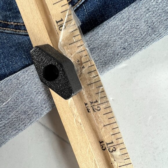 American Eagle Shorts Women's 28* Hi Rise Shortie Blue Cuffed Denim Jorts Tag 4 - Picture 11 of 16